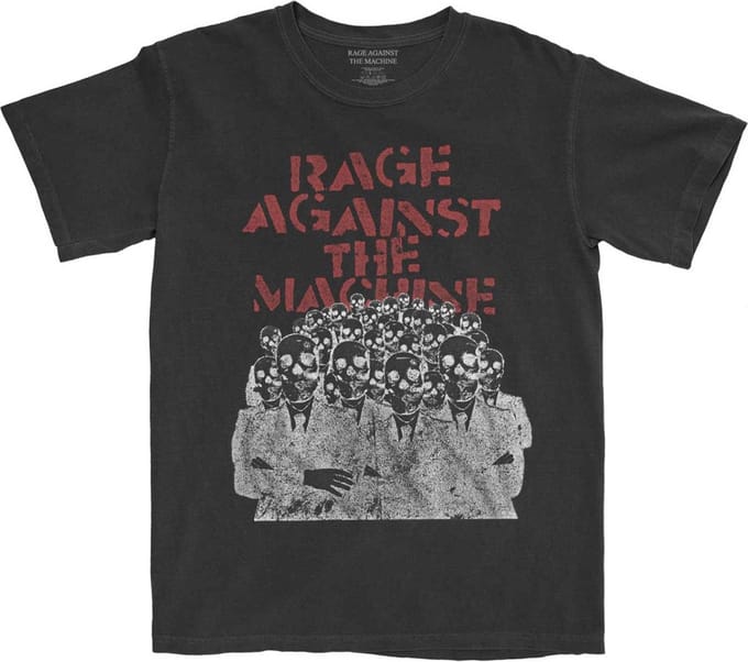 Rage Against The Machine - Crowd Masks Heren T-shirt - M - Zwart