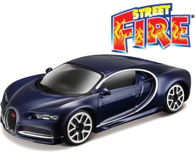 Bburago BUGATTI CHIRON donker blauw schaalmodel 1:43