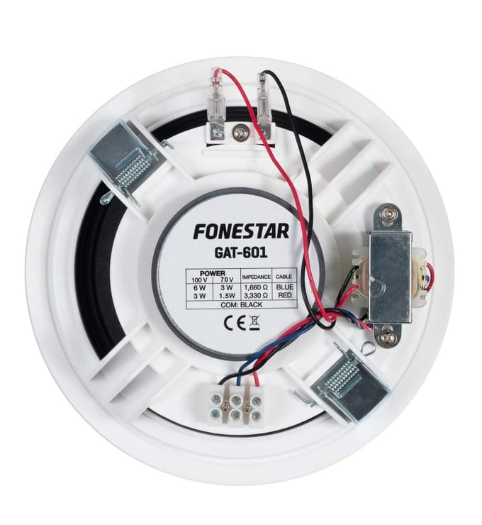 Fonestar GAT-601 - 100V Plafondluidspreker 6,5'' wit, Fonestar wit