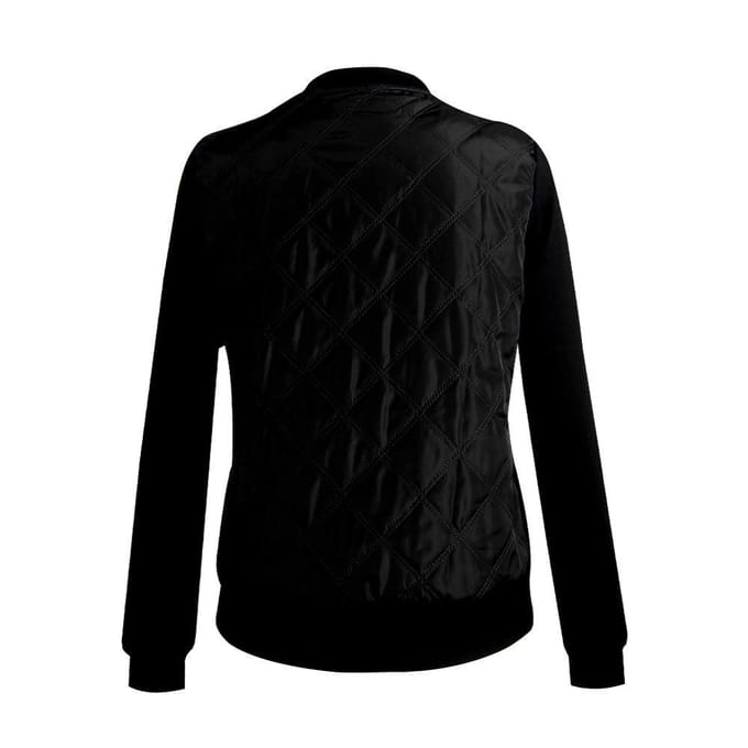 Herfst Winter Dames Basic Rits Gewatteerde Bomberjack Jas XL groen