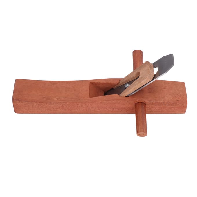 Rabot à main de menuiserie Acier 55# Padouk Mini Rabots à bois manuels Outil d'artisanat du bois de charpentier brown