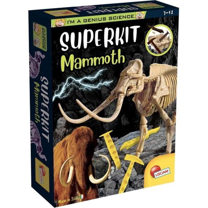 Super kit Mammoet - Wetenschappelijke Kit - IK BEN EEN GENIUS - Op te graven blok