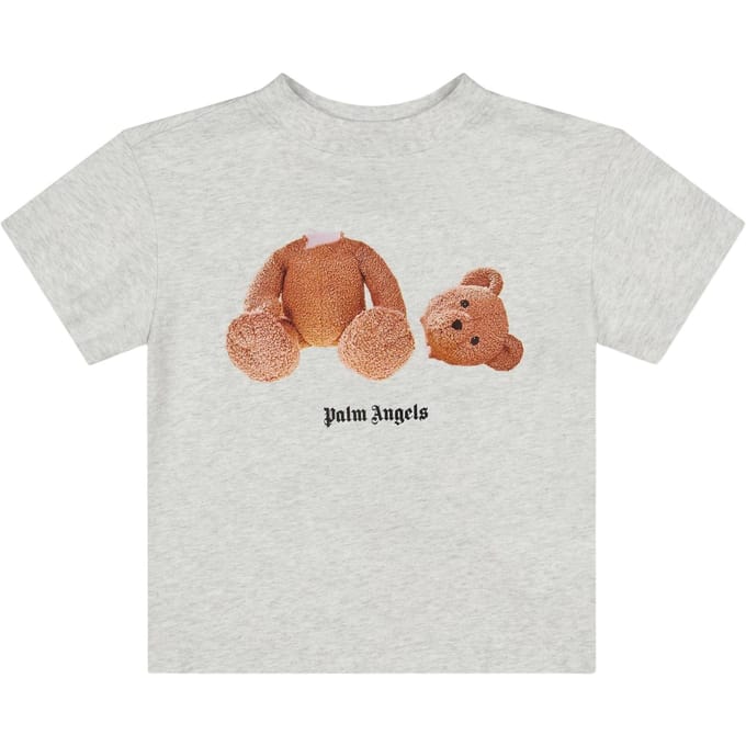 Palm Angels Kinderen/Kinderen Beer Normaal T-Shirt (Grijs Marl Marl)