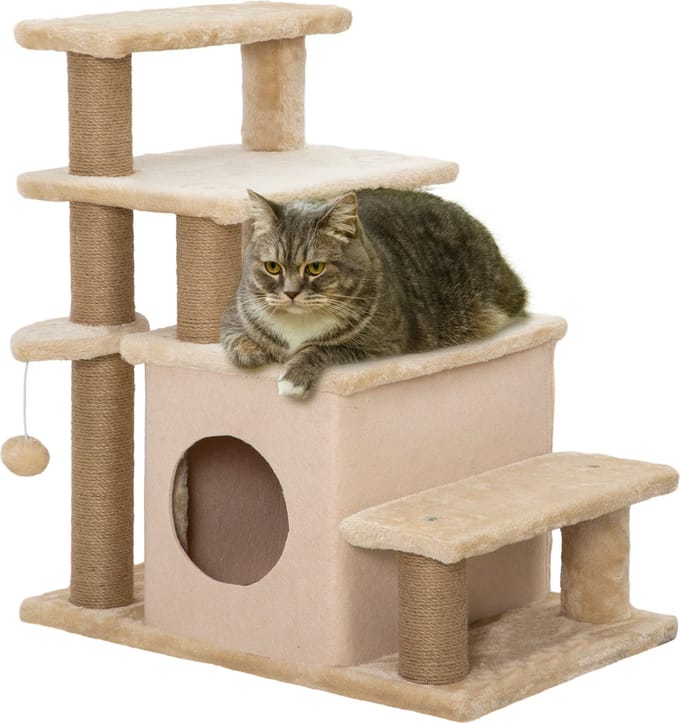 PawHut Hundetreppe mit Hütte D06-160V02