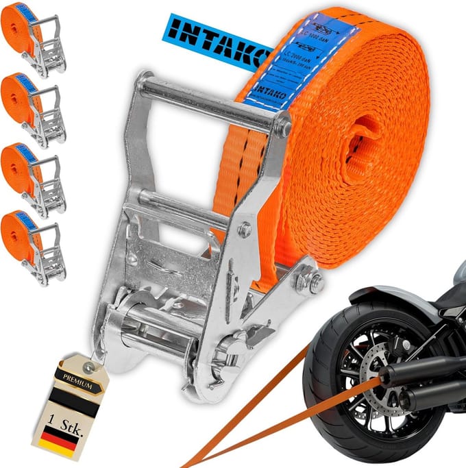 Spanbanden 6 m 35 mm 2000 kg met Ratel 4 stuks