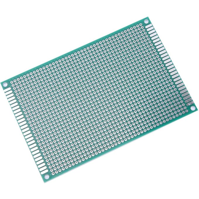 Lot de 10 prototypes PCB double face étamés 8 x 12 cm