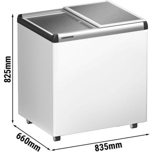 Liebherr Vrieskist - 186 liter - aluminium schuifdeksel - Wit