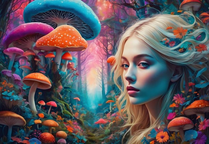 Bluebird Puzzle legpuzzel Rainbow Forest - 1000 stukjes kleurrijk speelgoed.