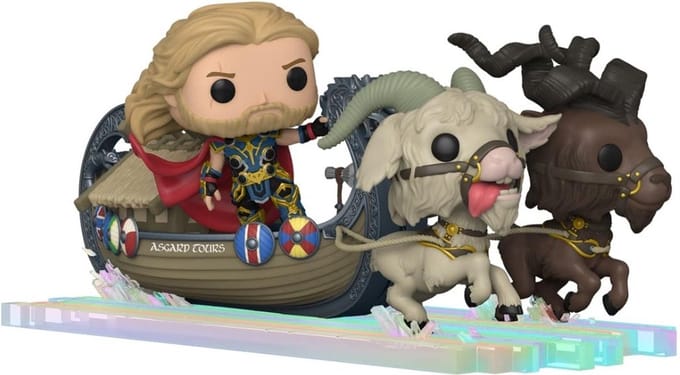 Funko Thor - Thor: Love & Thunder POP! Rides Super Deluxe Thor & Goat Boat 13 cm Verzamelfiguur - Multicolours