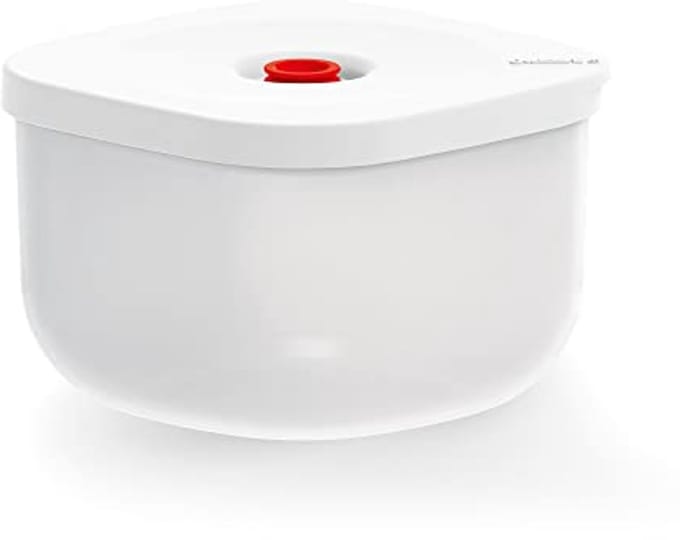 Vacuümcontainer Hoog (M) - Wit, 16.2 x 16.2 x 11 cm - 1150 cc