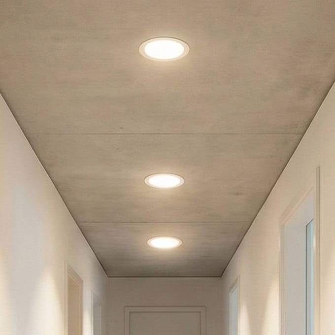 OSRAM LED plafond inbouwlamp SLIM, Ø 12 cm, 6.500 K, wit
