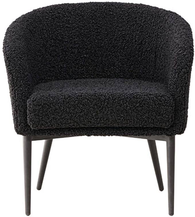 Fluffy fauteuil zwart.