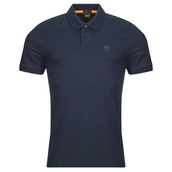 BOSS Orange Passenger Heren Stretch-Katoen Slim-Fit Polo met Logo Patch NOS