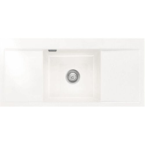 Systemceram Keradomo Middle F sink for flush installation with eccentric actuation, without tap hole 557302-12