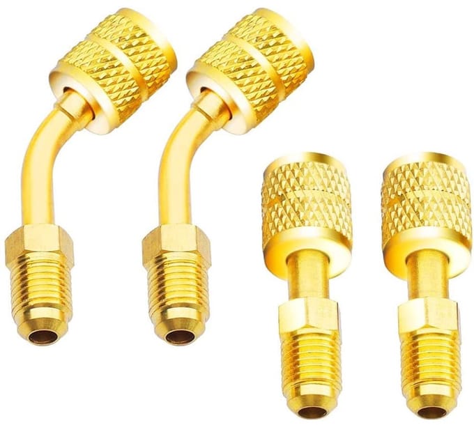 Dailygoody - R410A Adapter Set - 5/16" Sae Female naar 1/4" Sae Male