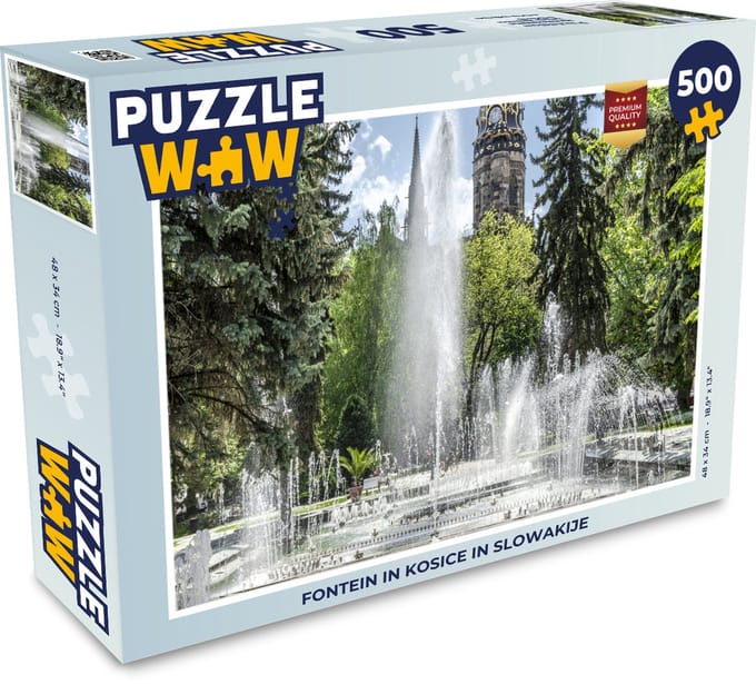 Puzzel Fontein in Kosice in Slowakije - Legpuzzel - Puzzel 500 stukjes