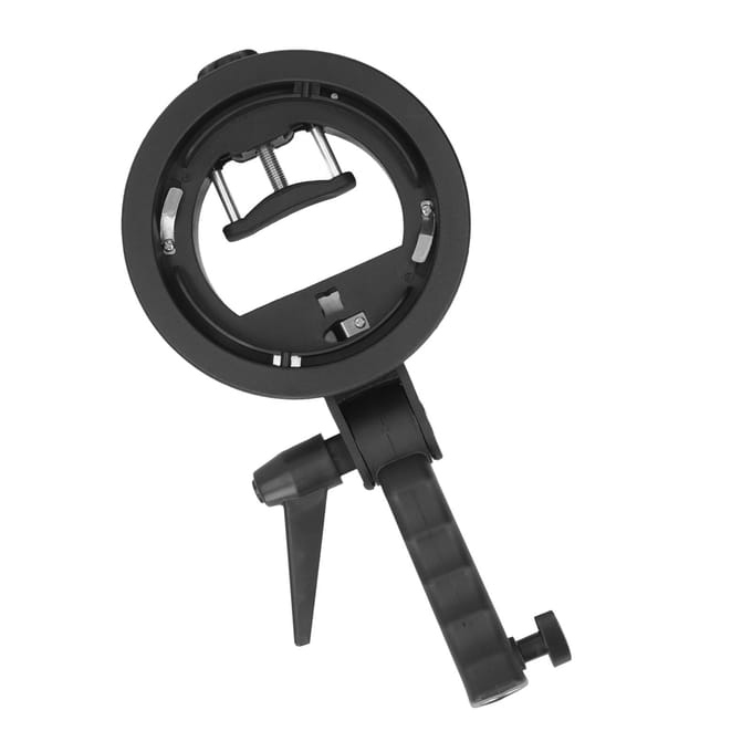 Handgreep S-Type Beugelhouder voor Speedlite Flitser Snoot Softbox Beauty Dish Reflector black