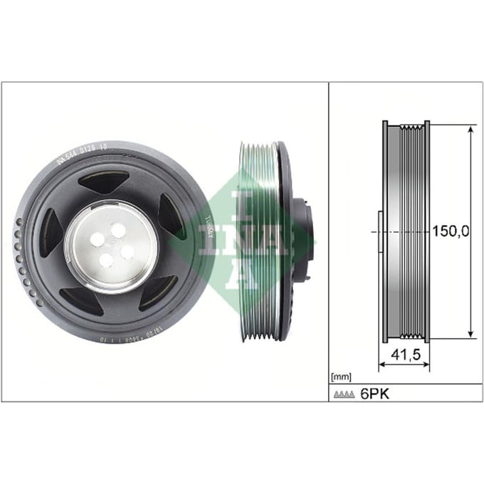 Schaeffler Ina Riemschijf, krukas INA 544 0129 10