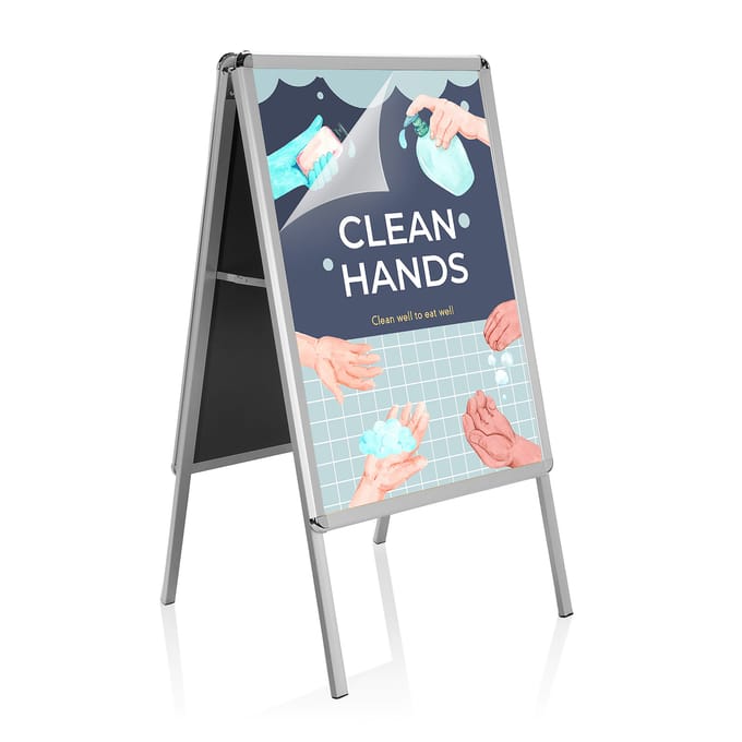 AGENDA II | Stoepbord - Posterstandaard Aluminium