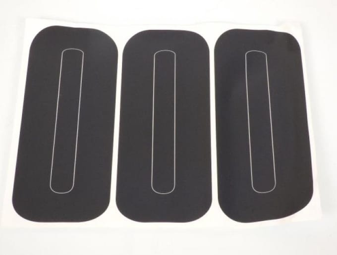 Sticker set van 3 stickers PXP wit racenummer voor motor 0 nul 540026024 Nieuw