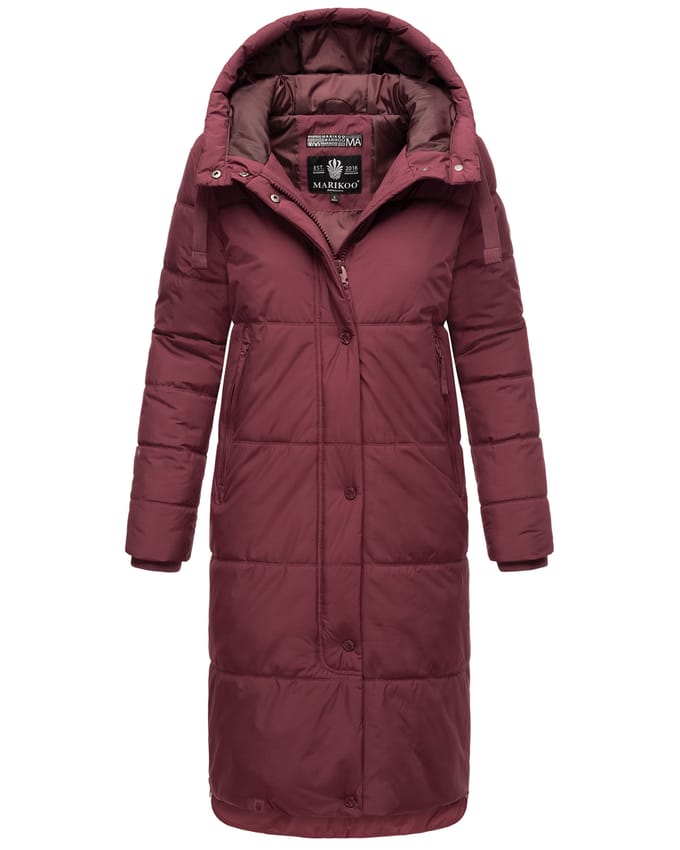 Marikoo Soranaa dames winterjas – lang, warm & met capuchon