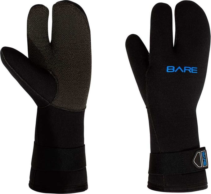 Bare 7mm Three Finger Handschoen