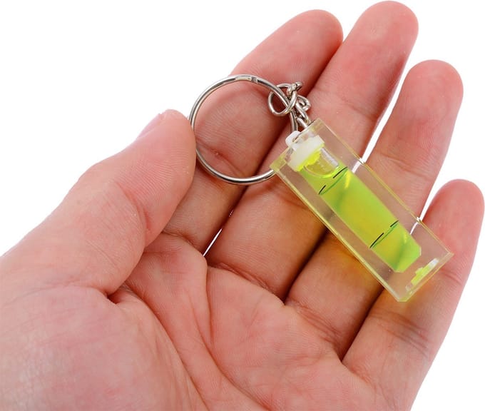 *** 1 Stuks Waterpas-sleutelhanger: de perfecte tool voor elke klus - Bouwvakker Klusser - van Heble® ***
