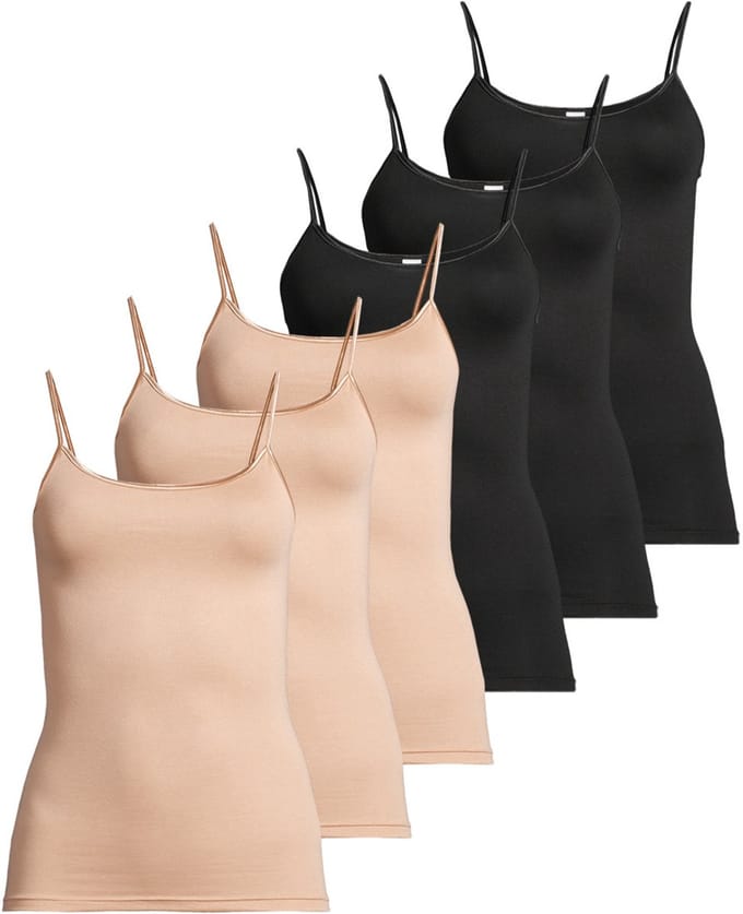 Conta Dames spaghettitop 6 pack Modal