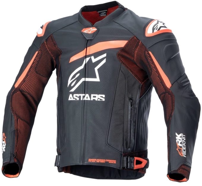 Alpinestars Leather Jacket GP Plus R v4 RK Black/Red Fluo