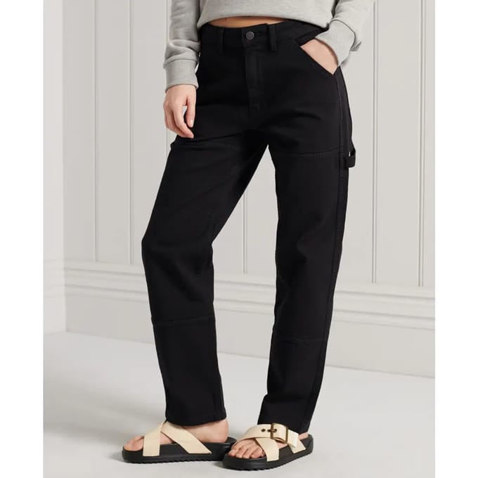 Superdry Carpenter Spijkerbroek Zwart 32 / 30 Vrouw