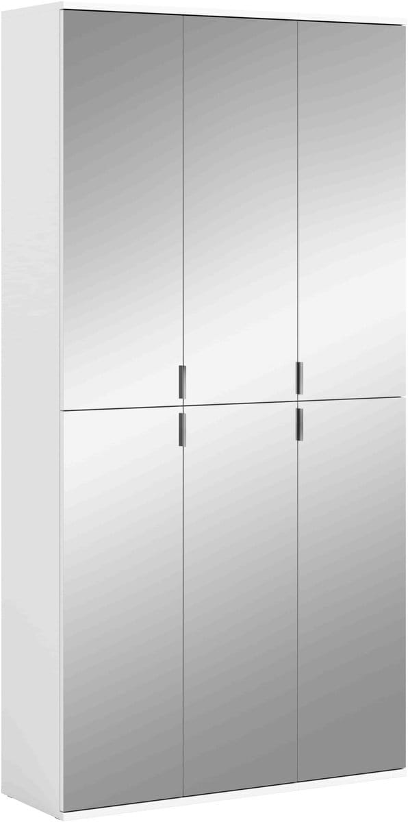 Projectxcombinatie witte hoogglans spiegel - 34x91x193cm