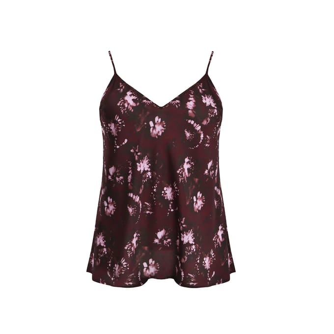 Zijden bloemenprint tanktop dames Mat Fashion
