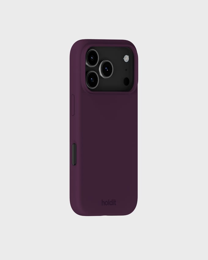 Holdit Silicone Case geschikt voor Apple iPhone 17 Pro Max - Deep Plum