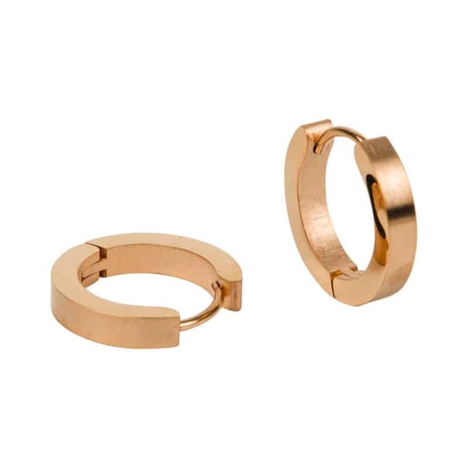 Kalli Oorringen Edelstaal Mat Rosé Goud 1849 (12mm)