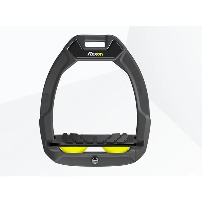 Veiligheidsstijgbeugels Rijgerichting Grip Antraciet/Zwart/Geel Flex-On Safe-On