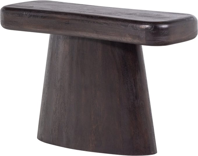 WOOOD Amco Sidetable - Mango Hout - Zwart - 76x120x40