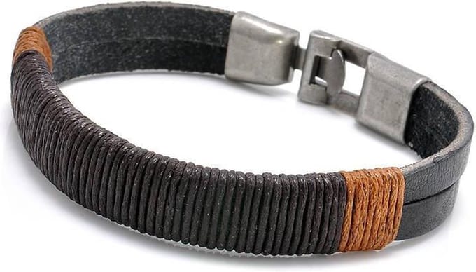 Joboly Heren armband - 20 cm - Zwart