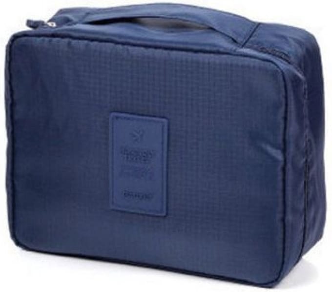 Travel Toilettas/cosmeticatas - unisex - Blauw