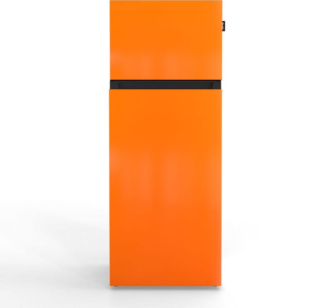 NUNKI MEDIUM-FORA / Bright Orange Design Koel-vriescombinatie - 206L - E-label - Front in kleur