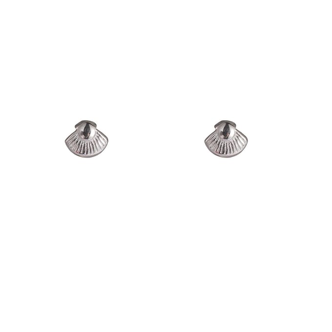 Go Dutch Label Oorknoppen Seashell Stud Zilverkleurig