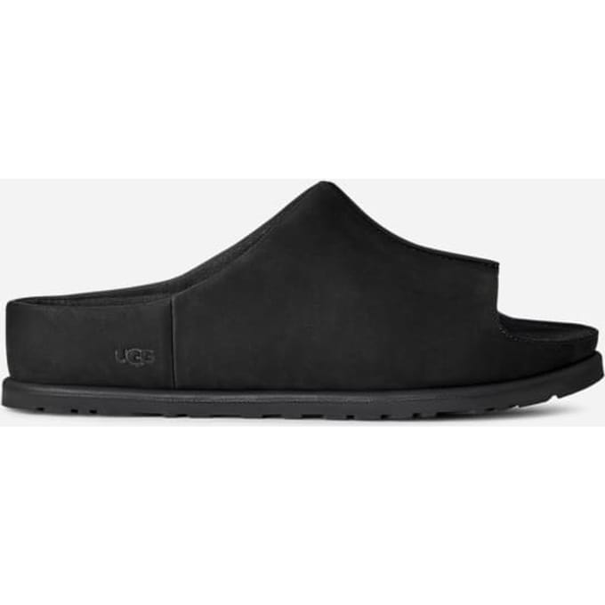 UGG® Otzo Slide in Black, Nubuck/Leather