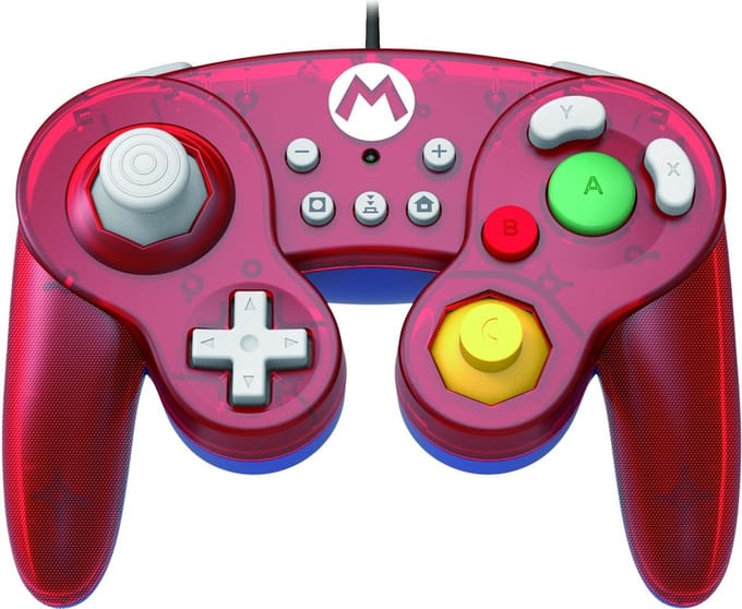 Hori Controller - Geschikt voor Nintendo Switch - Officieel Gelicenseerd - Smash Bros Gamepad Mario