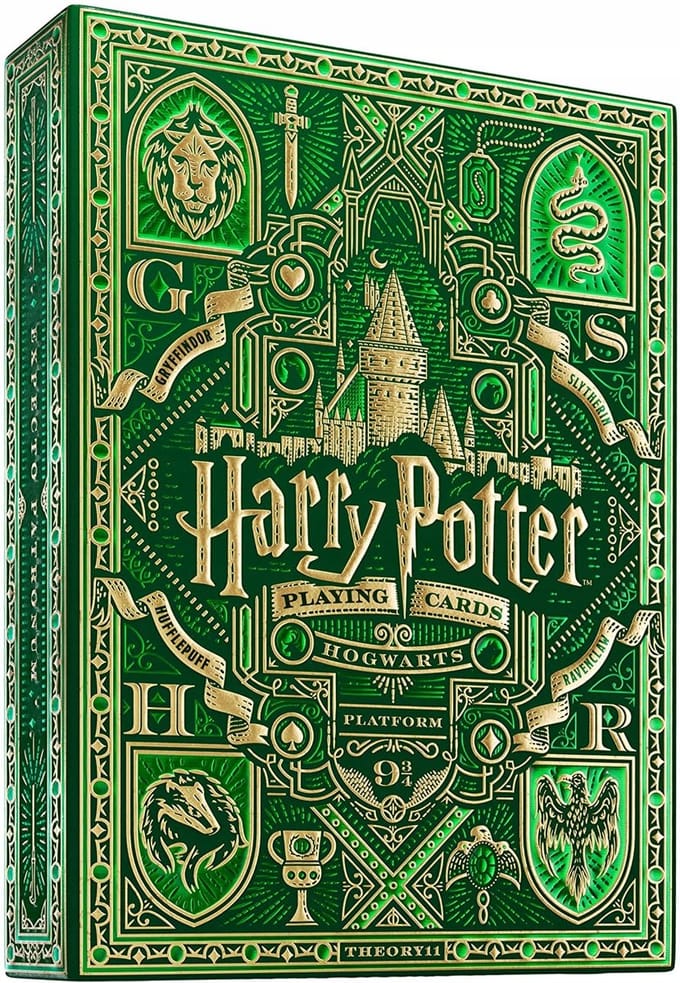 Theorie11 Harry Potter Zwadderich Speelkaarten Groen