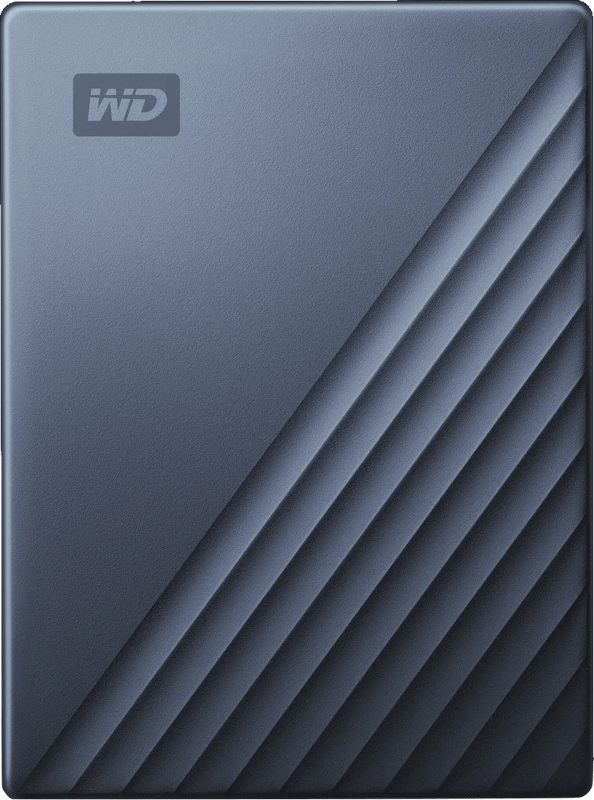 Western Digital My Passport - Compatibel met Mac - Externe Harde Schijf - USB-C & USB-A - HDD - 2 TB - Blauw