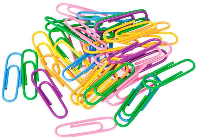 Gekleurde Paperclip 28mm, 150st.