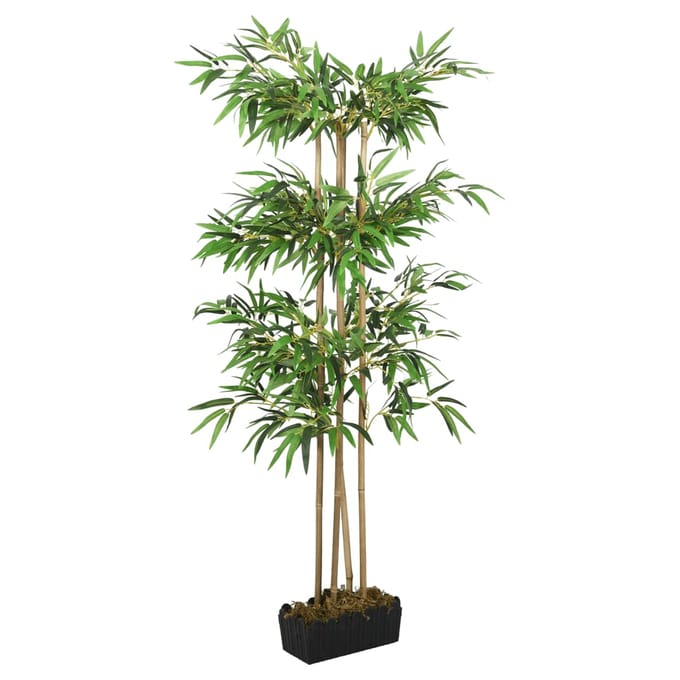 vidaXL - Kunstplant - bamboe - 988 - bladeren - 150 - cm - groen