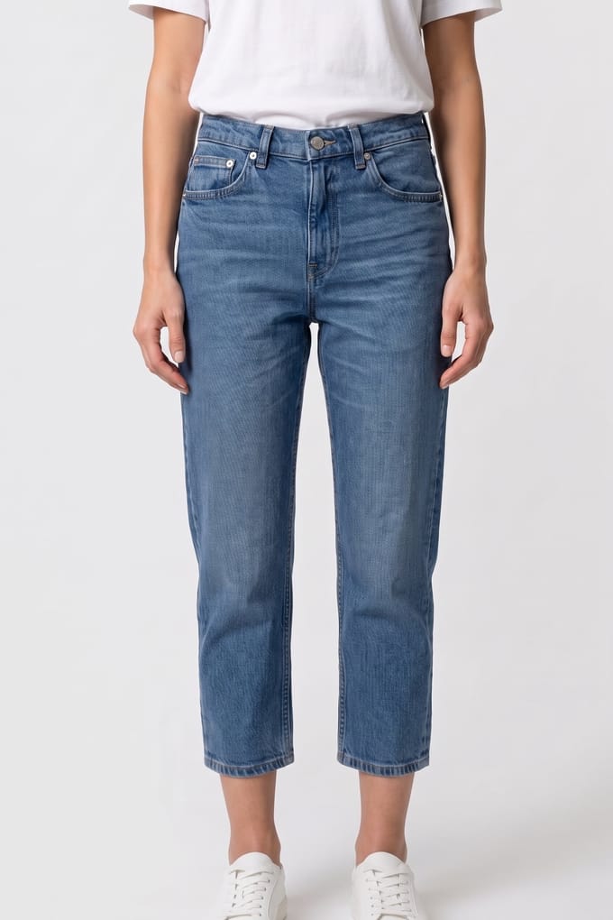 ARKET Jade Cropped Stretch Blue Taglia: W30 | Pantaloni Outlet | Donna | Blu