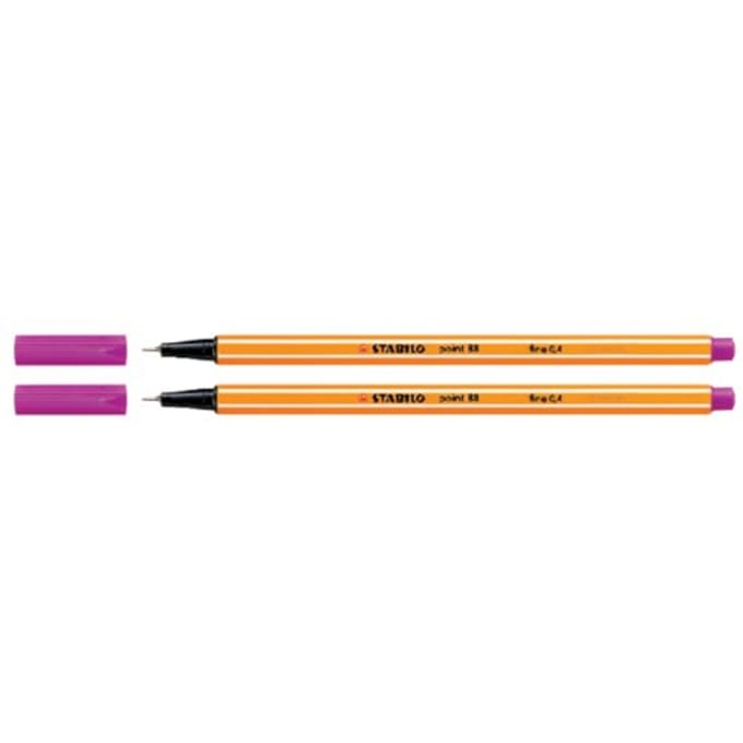 STABILO point 88 - Fineliner 0,4 mm - Paars - per stuk
