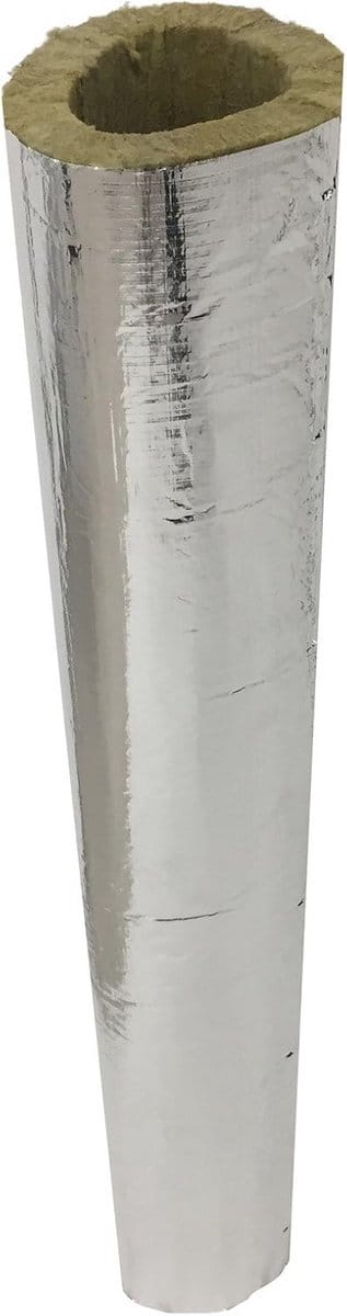 Isolatiecilinders Steenwol Aluminium voor Schoorsteenpijpen en Verwarming