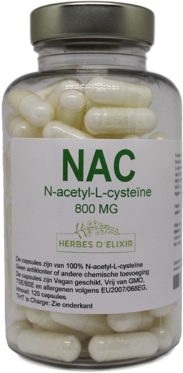 Herbes D'elixir - NAC - 800 mg per capsule - N-acetyl L-cysteine - Vegan - 100 capsules